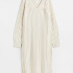 H&M V-neck Rib-knit Dress 