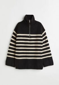 H&M Rib-knit Half-zip Sweater - h&m autumn collection