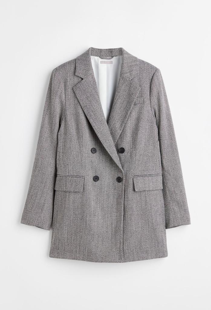 H&M Double-breasted Jacket - H&M Women's Blazers