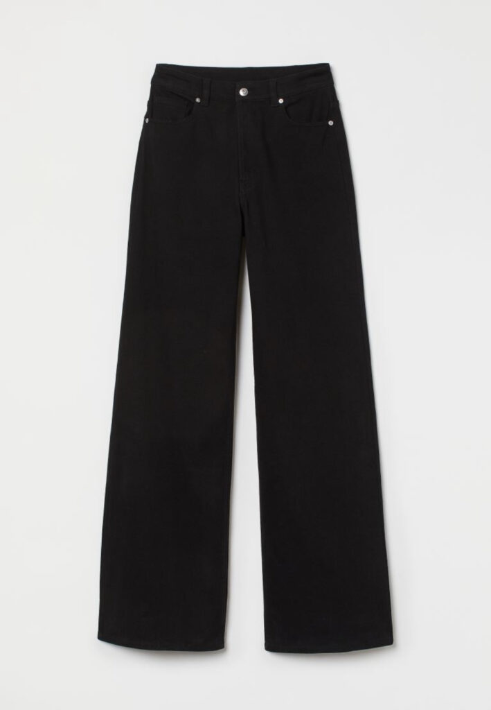 H&M Wide-leg Twill Pants